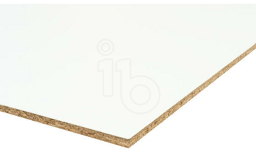 SPAANPLAAT 10MM WIT GEPLASTIFICEERD 1250MM X 2500MM *M2* OP MAAT