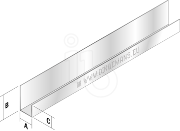 U-PROFIEL 27MM L=4000MM