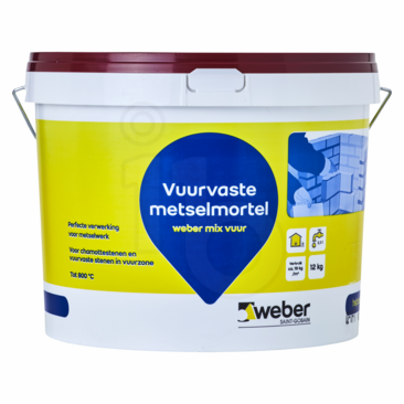 MIX VUUR VUURVASTEMORTEL 12 KG
