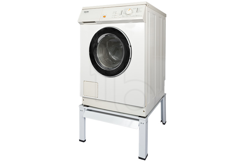 Wasmachine-/droger verhoger wit met uitschuifbaar werkblad en